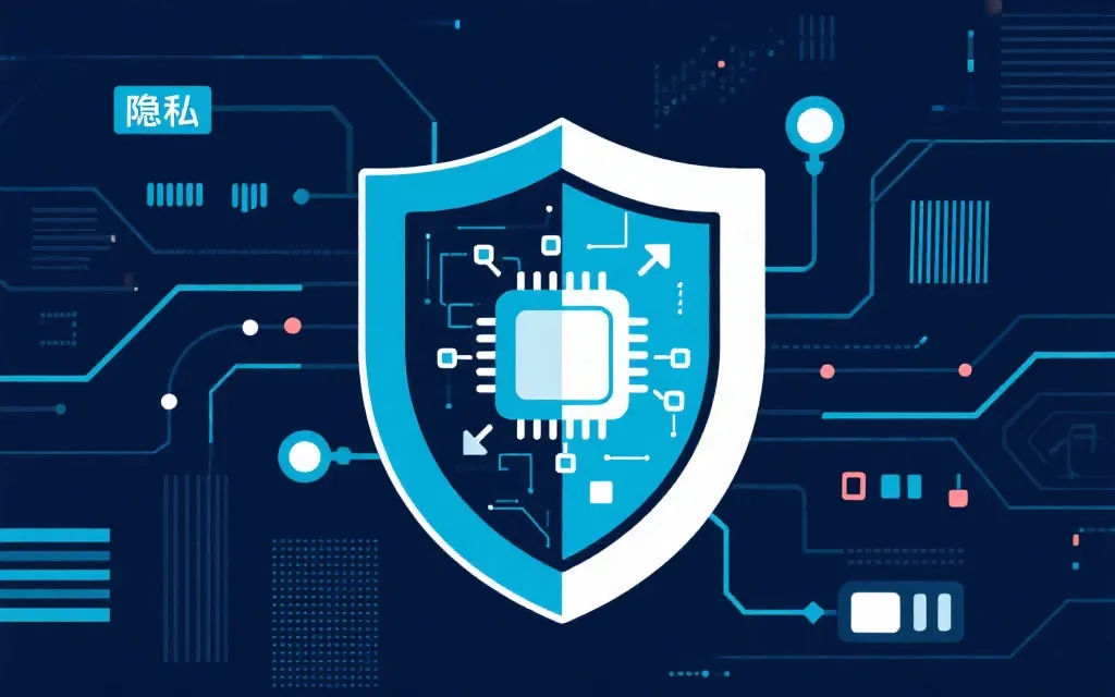 数据安全与隐私保护插画